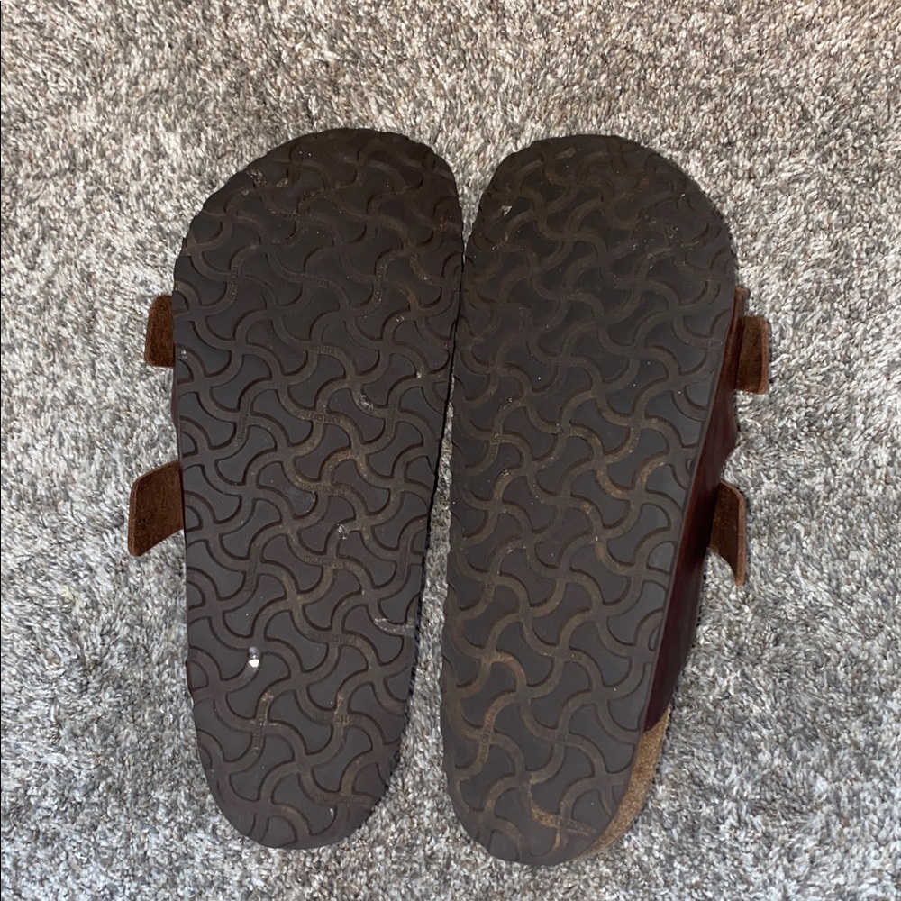 Men's Birkenstock Arizona Brown Leather - Picture 3 of 5